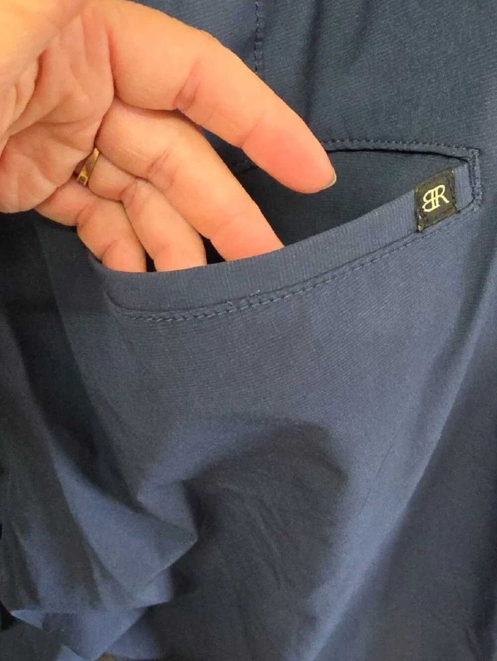 Banana Republic Men's Flat Front Shorts - Blue